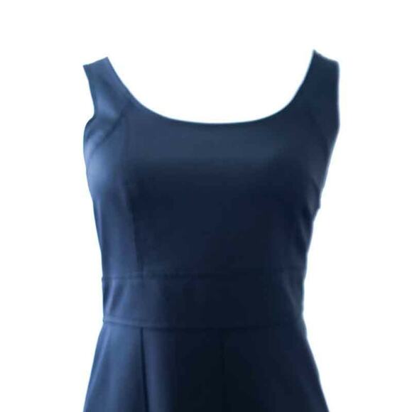 Theory Tank Dress Black Women 4, Wool Blend, Pleated Skirt Front, Side Zip - Picture 6 of 10